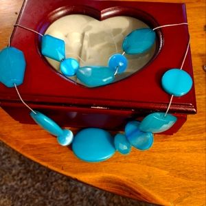A turquoise necklace